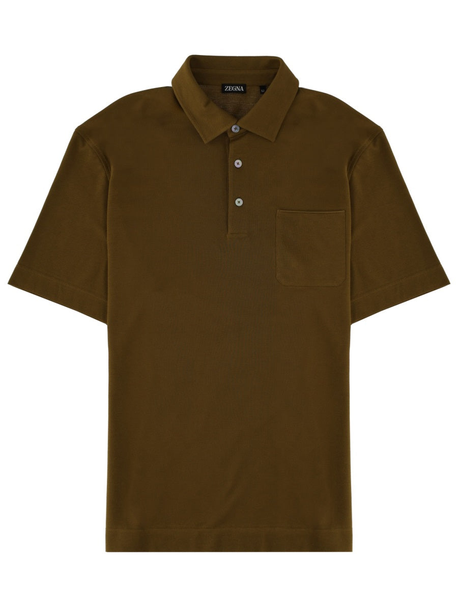 Zegna Men Regular Fit Polo Shirt