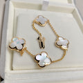 Van Cleef & Arpels PURE CLOVER MOP BRACELET 4 MOTIFS