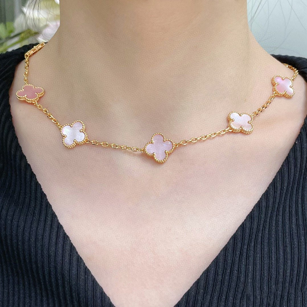 Van Cleef & Arpels CLOVER 10 MOTIF PINK MOP