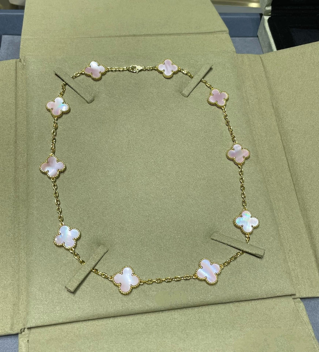 Van Cleef & Arpels CLOVER 10 MOTIF PINK MOP
