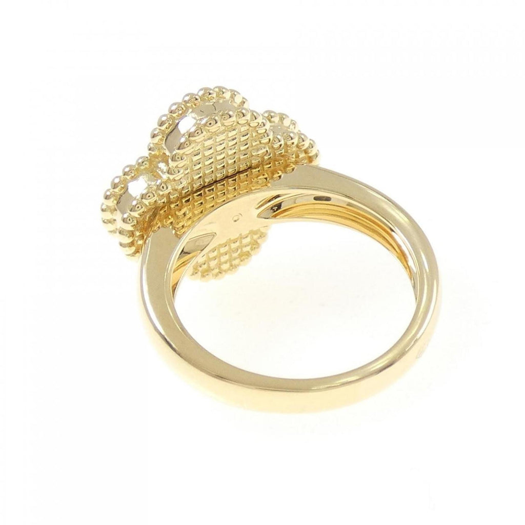 Vintage Alhambra Ring 18K Yellow Gold and Onyx
