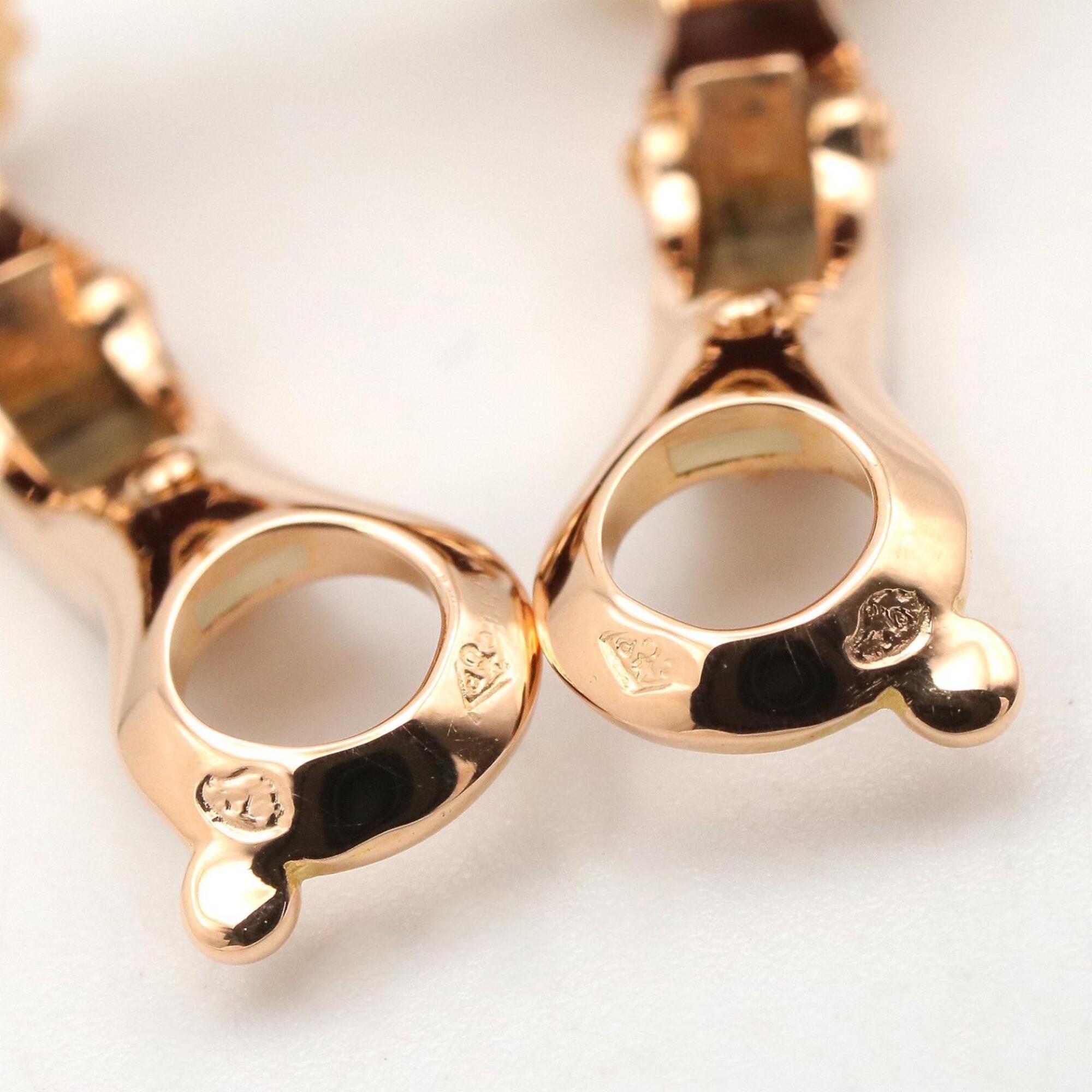 Vintage Alhambra Earrings 18K Rose Gold and Onyx 18K Rose Gold