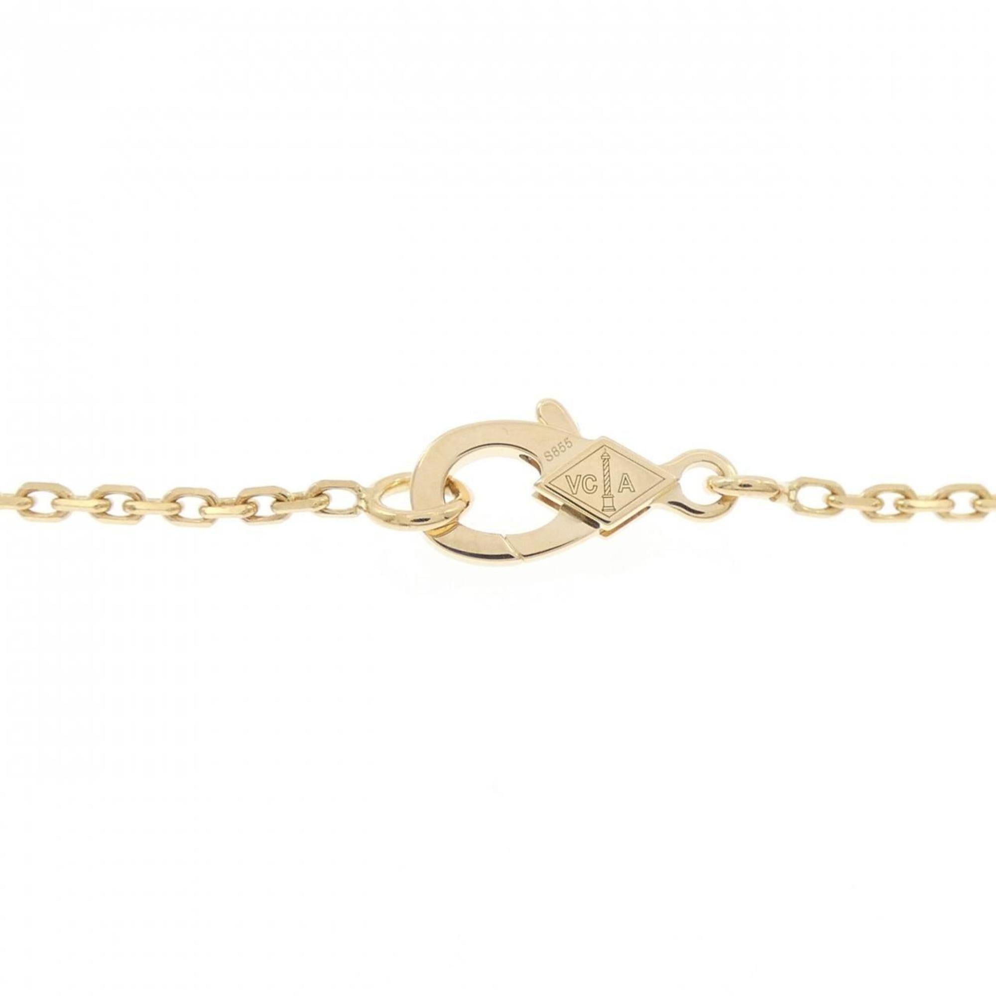 Vintage Alhambra Pendant Necklace 18K Yellow Gold
