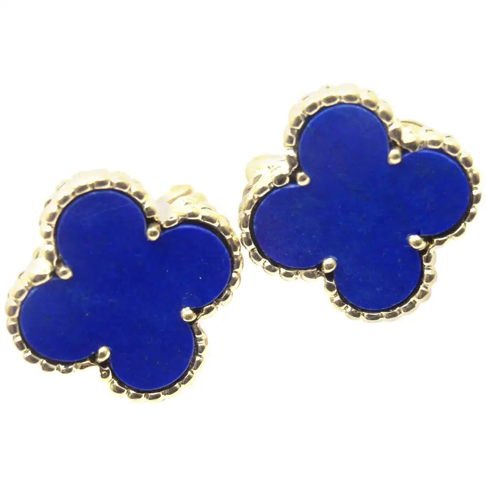 Van Cleef & Arpels CLOVER MINI TURQUOISE EARRINGS