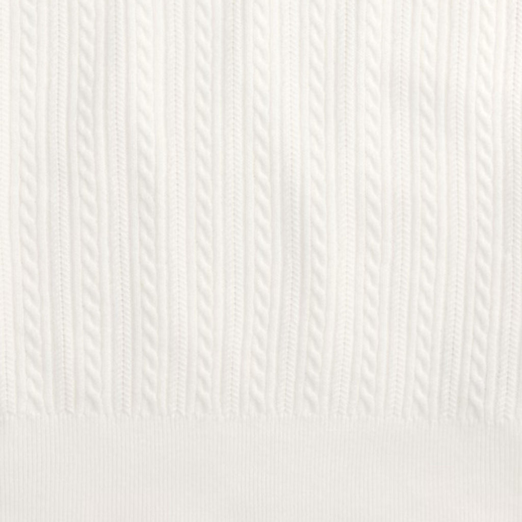 Polo Ralph Lauren Cable-Knit Cotton Polo Shirt - White