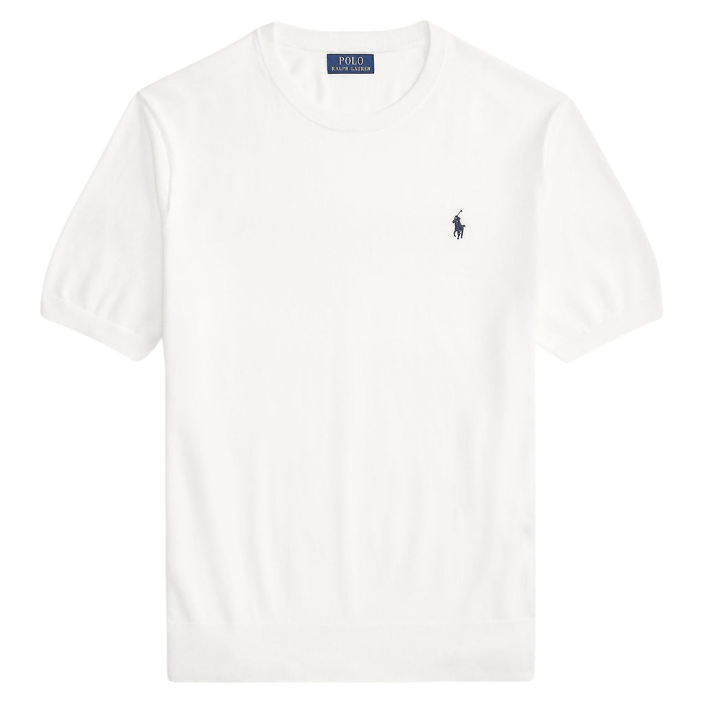 Polo Ralph Lauren Cotton Crewneck Short Sleeve Jumper - White