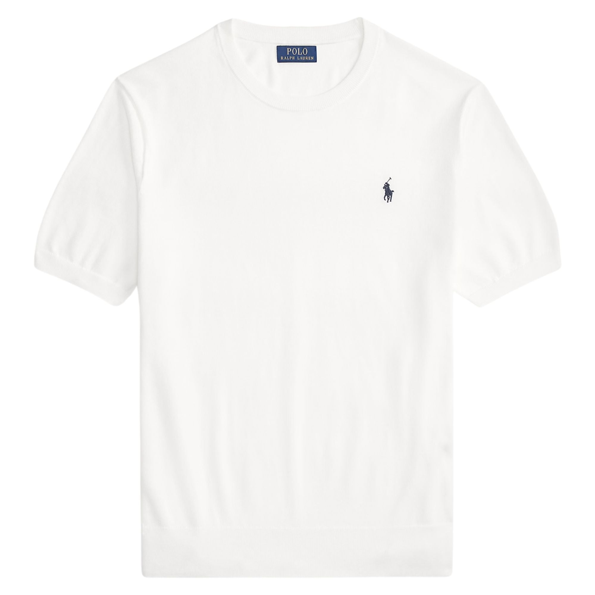 Polo Ralph Lauren Cotton Crewneck Short Sleeve Jumper - White