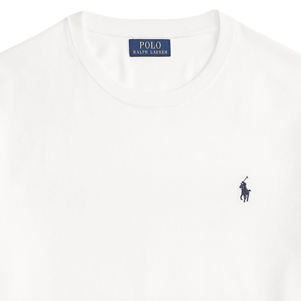 Polo Ralph Lauren Cotton Crewneck Short Sleeve Jumper - White