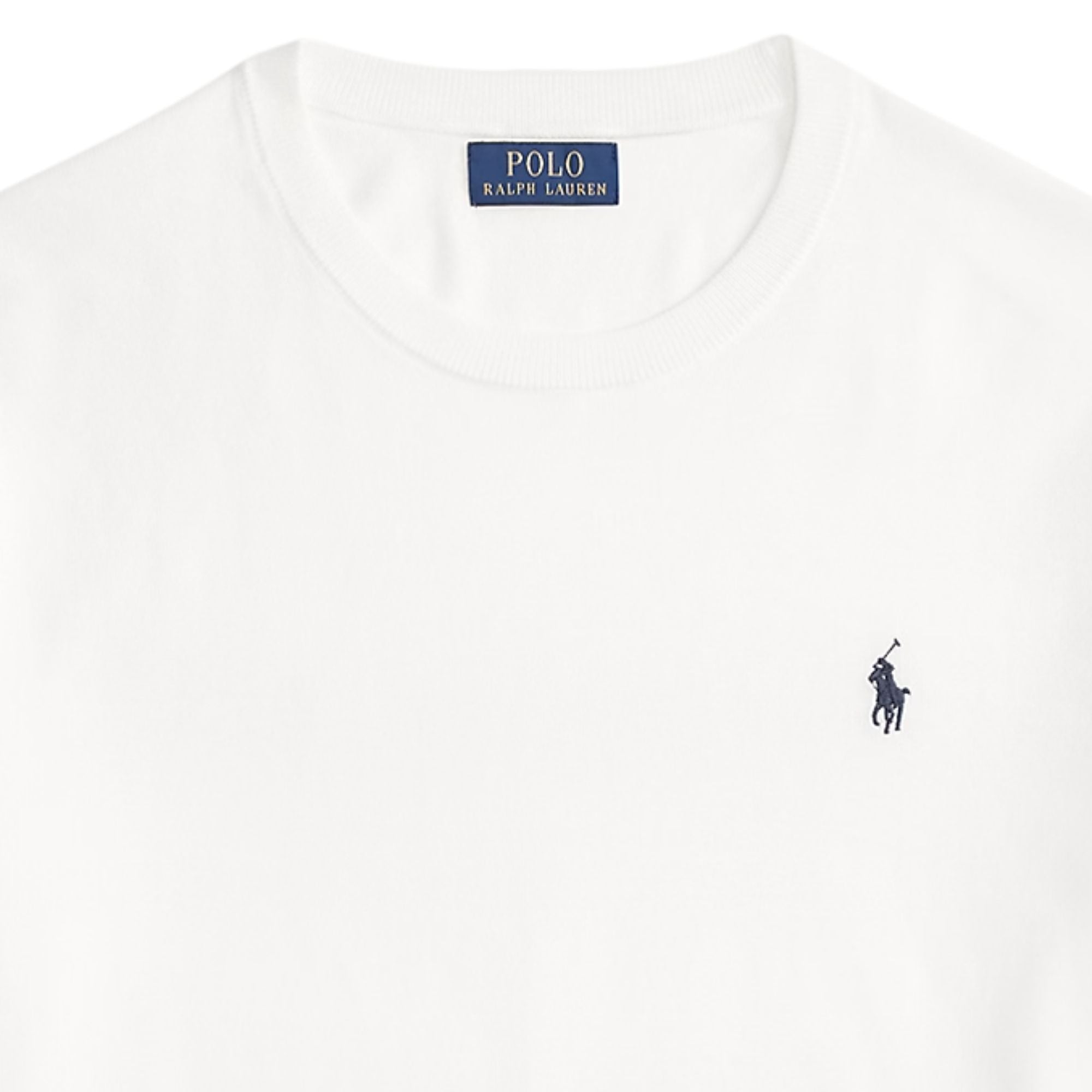 Polo Ralph Lauren Cotton Crewneck Short Sleeve Jumper - White