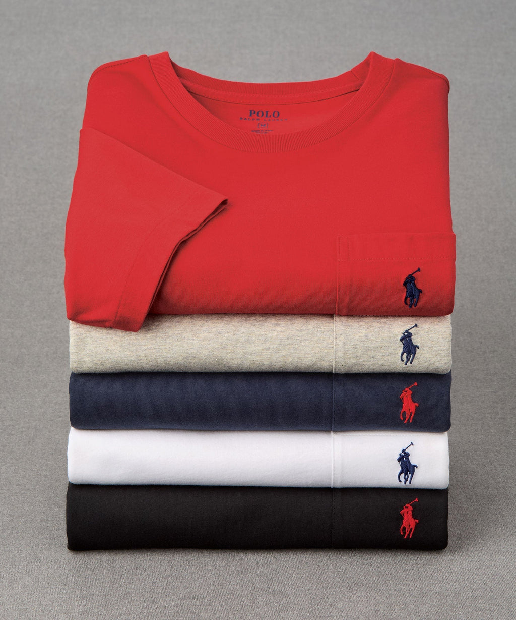 Polo Ralph Lauren Short Sleeve Solid Pocket Crewneck Tee Shirt