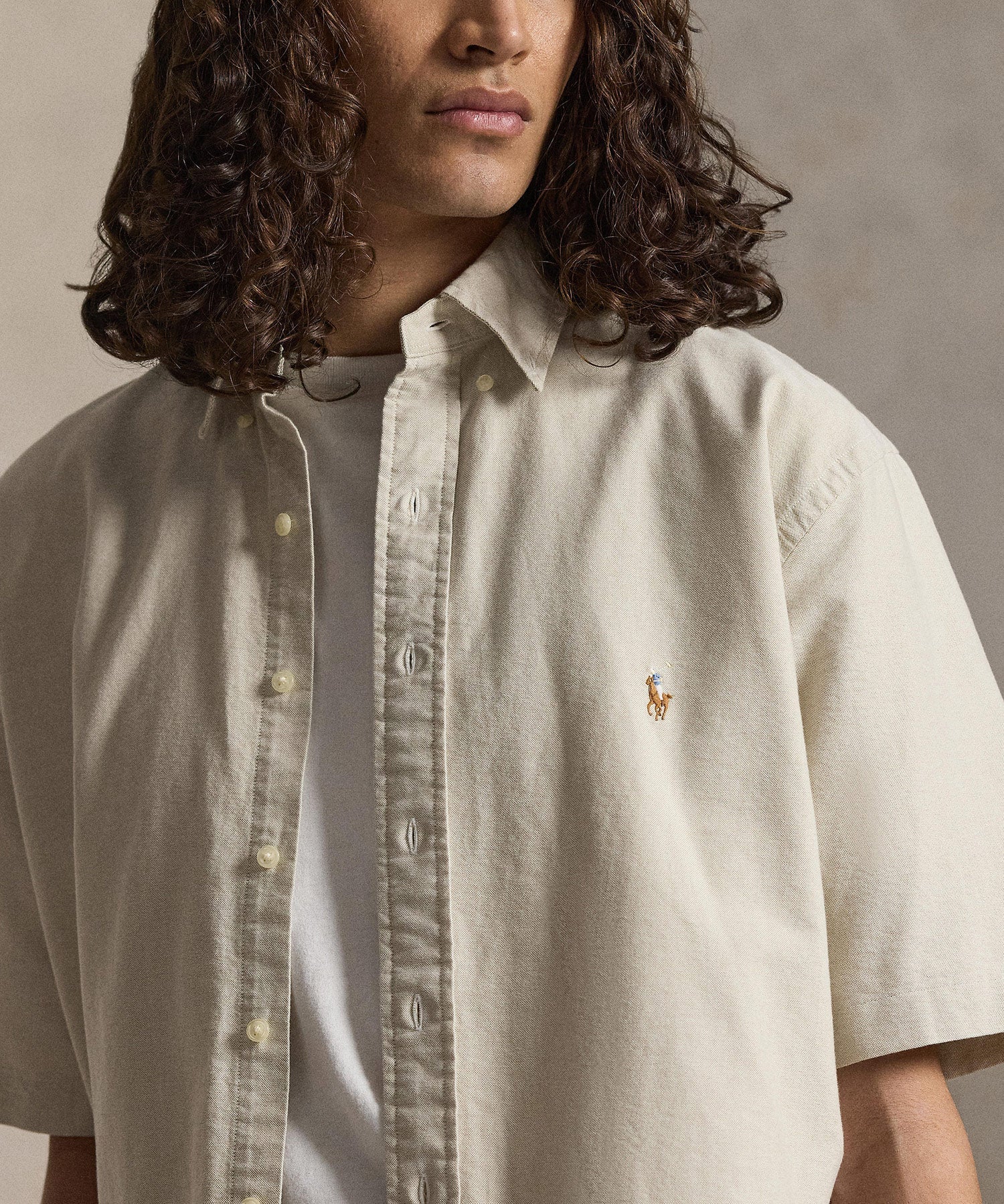 Polo Ralph Lauren Short Sleeve Solid Oxford Sport Shirt