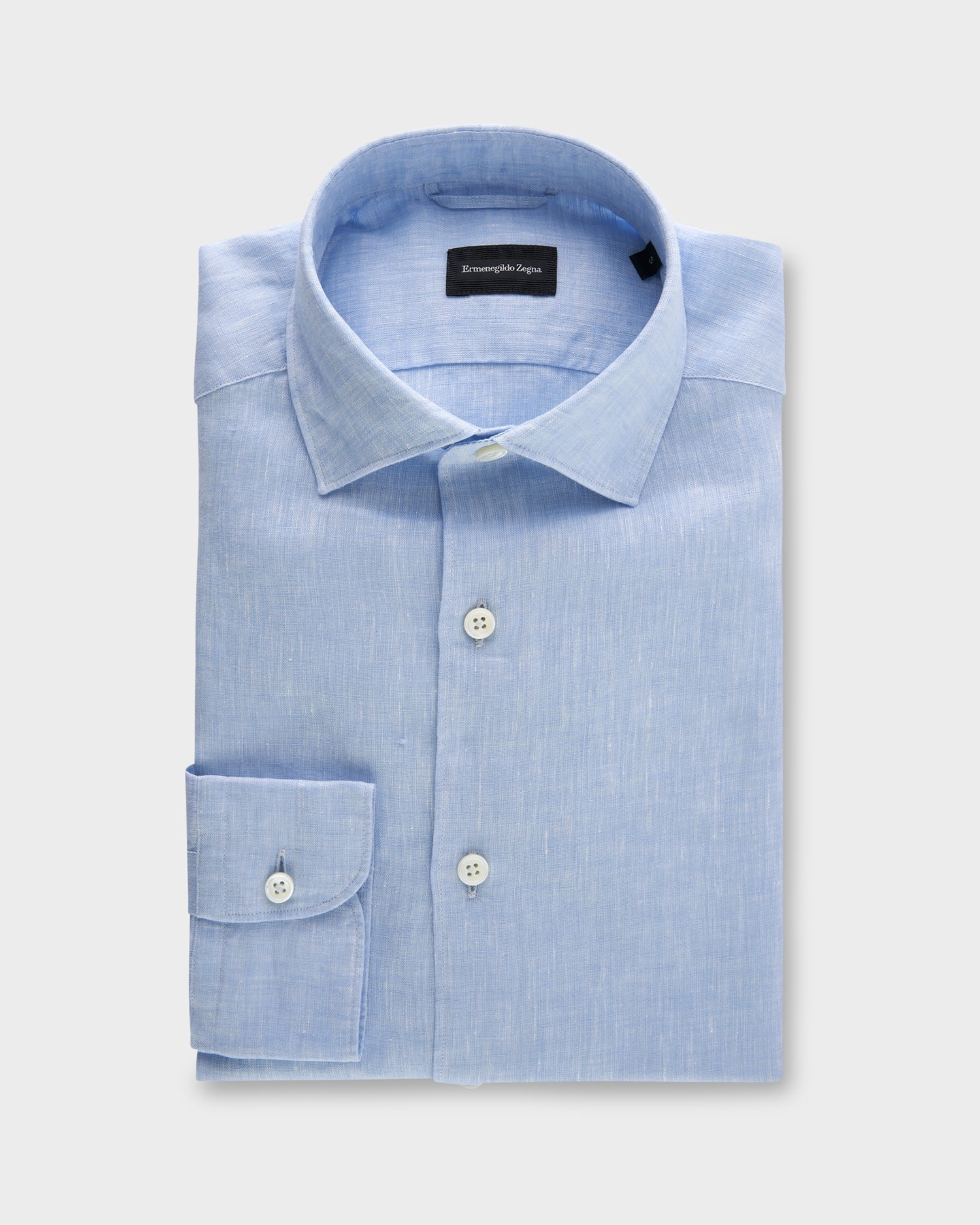Light Blue Pure Linen Shirt