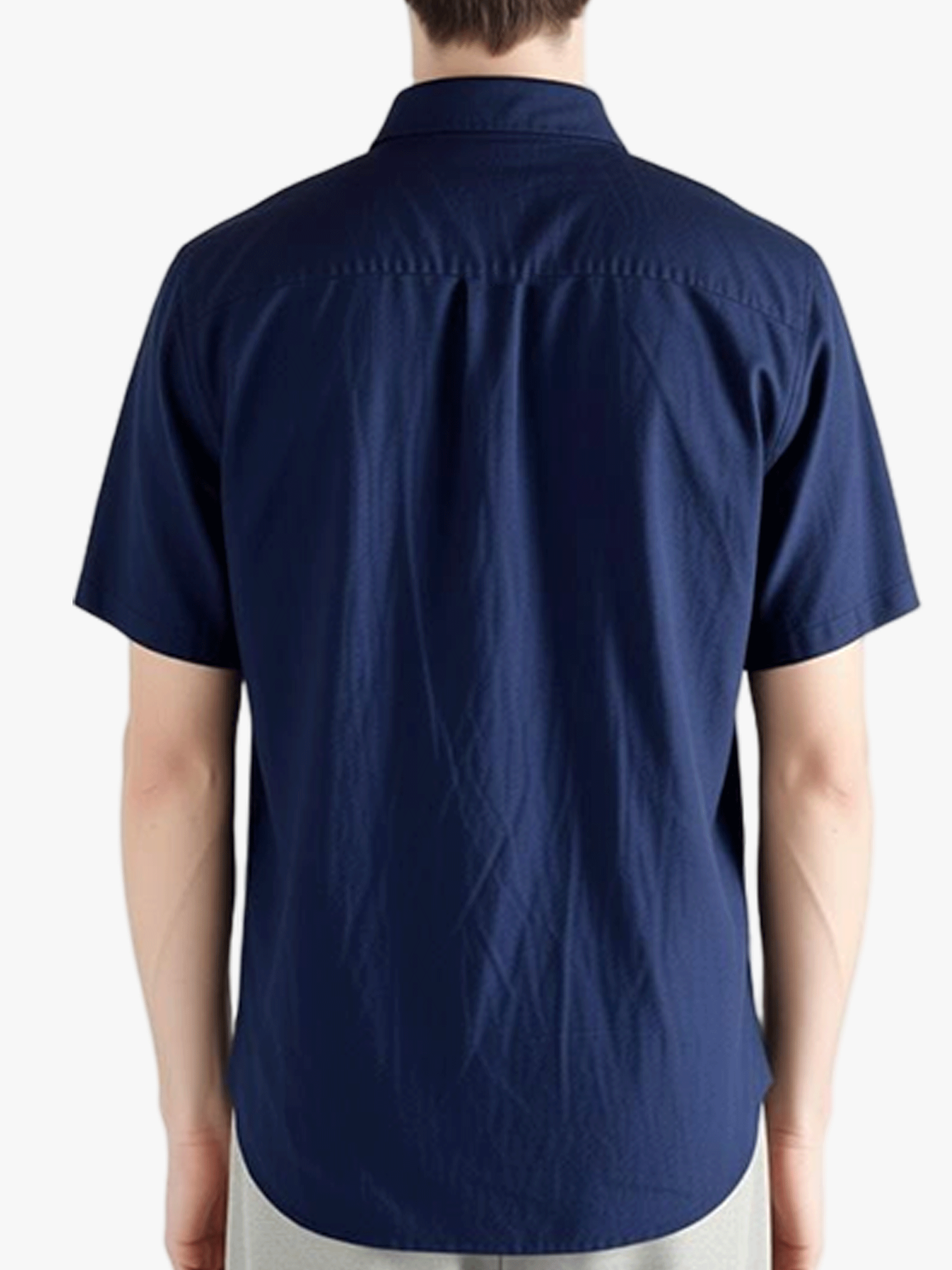 POLO RALPH LAUREN - Men Short Sleeve Piece Dye Linen Sport Shirt