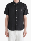 POLO RALPH LAUREN - Men Short-Sleeve Piece Dye Linen Sport Shirt