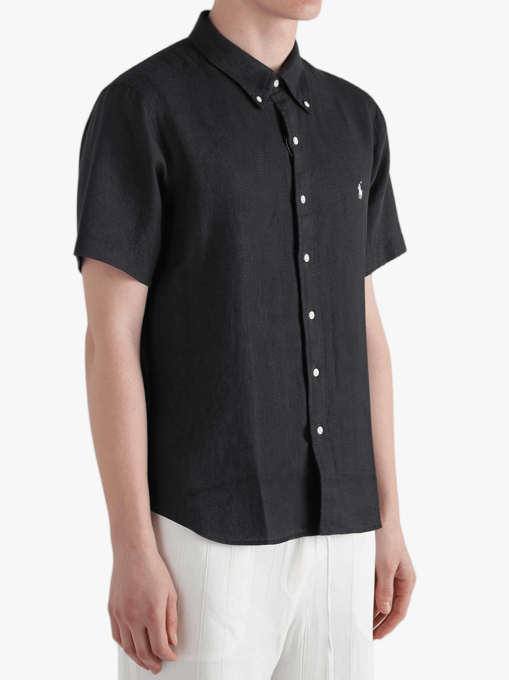 POLO RALPH LAUREN - Men Short-Sleeve Piece Dye Linen Sport Shirt