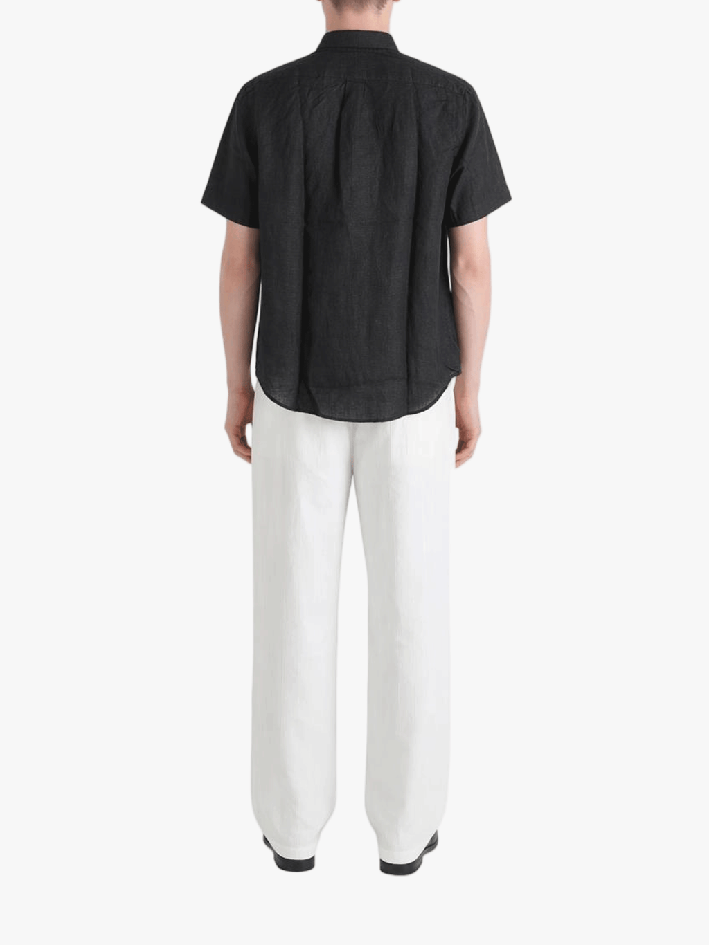 POLO RALPH LAUREN - Men Short-Sleeve Piece Dye Linen Sport Shirt