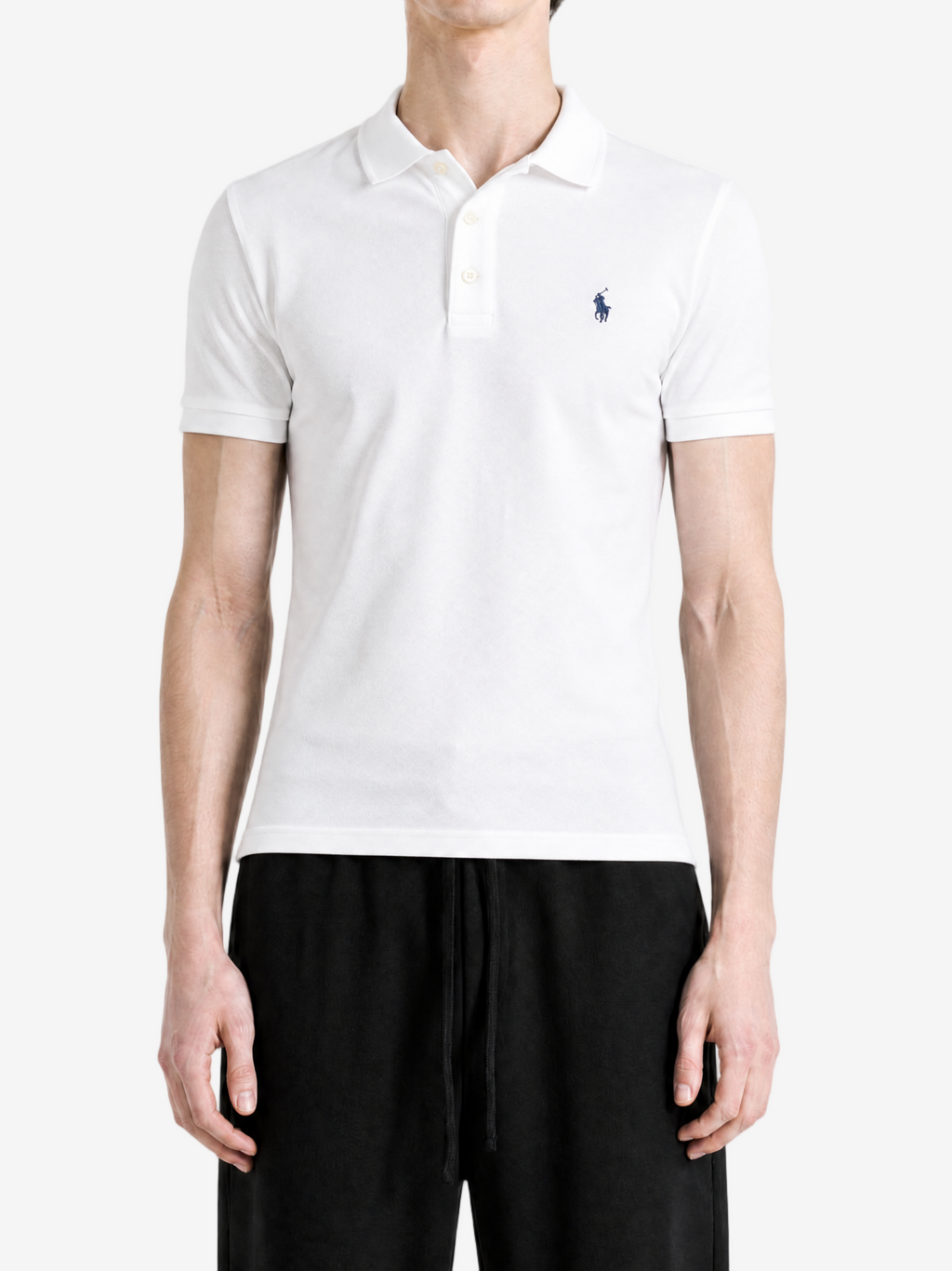 POLO RALPH LAUREN - Men Short Sleeve Cotton Honeycomb Textured Polo