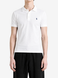 POLO RALPH LAUREN - Men Short Sleeve Cotton Honeycomb Textured Polo