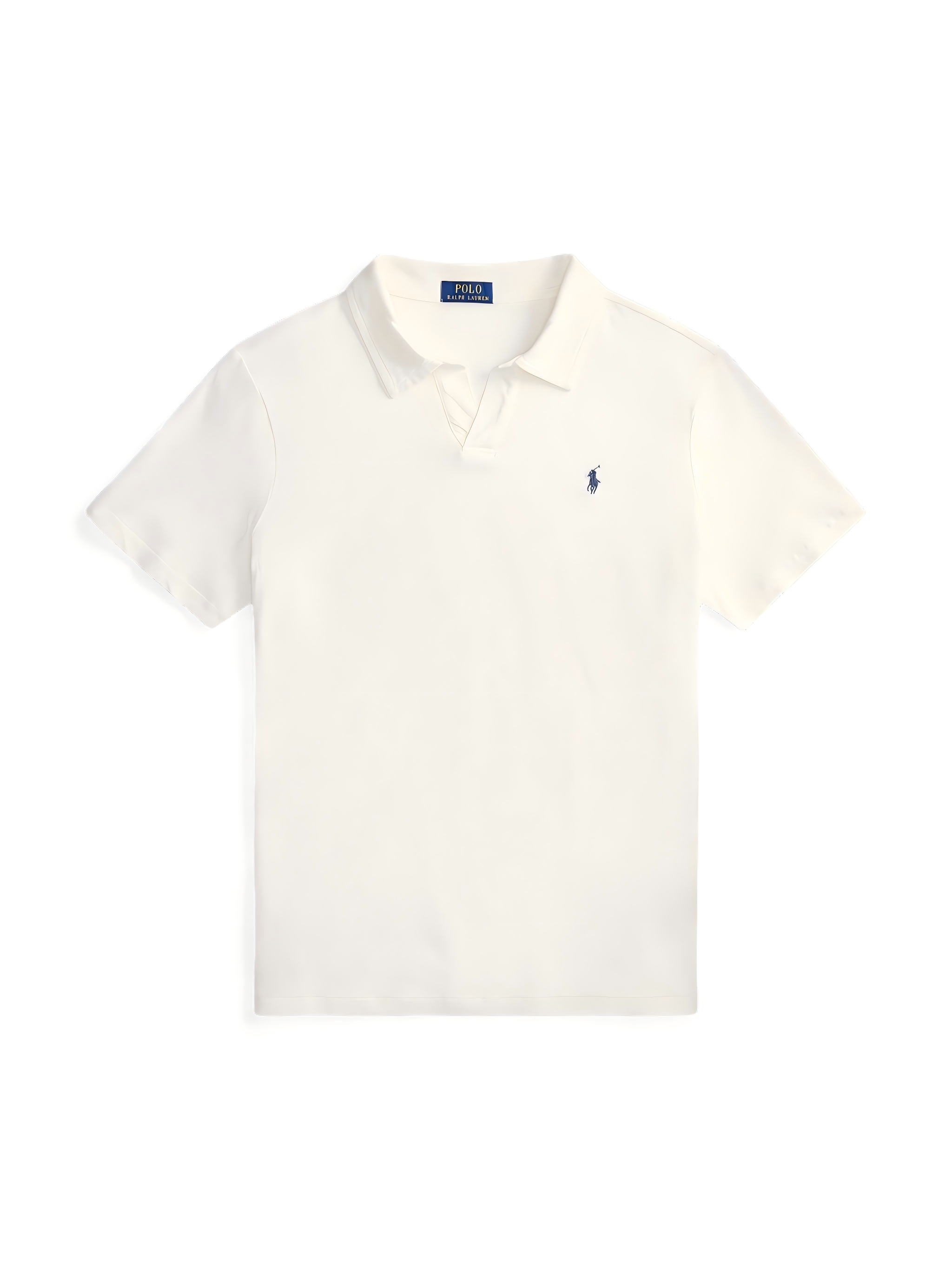 POLO RALPH LAUREN - Men Short-Sleeve Cotton Linen Johnny Collar Polo
