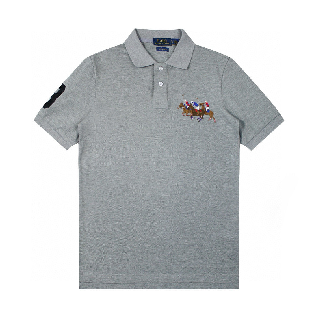 🌫️ Polo Ralph Lauren – Grey Classic Fit (Triple Players)