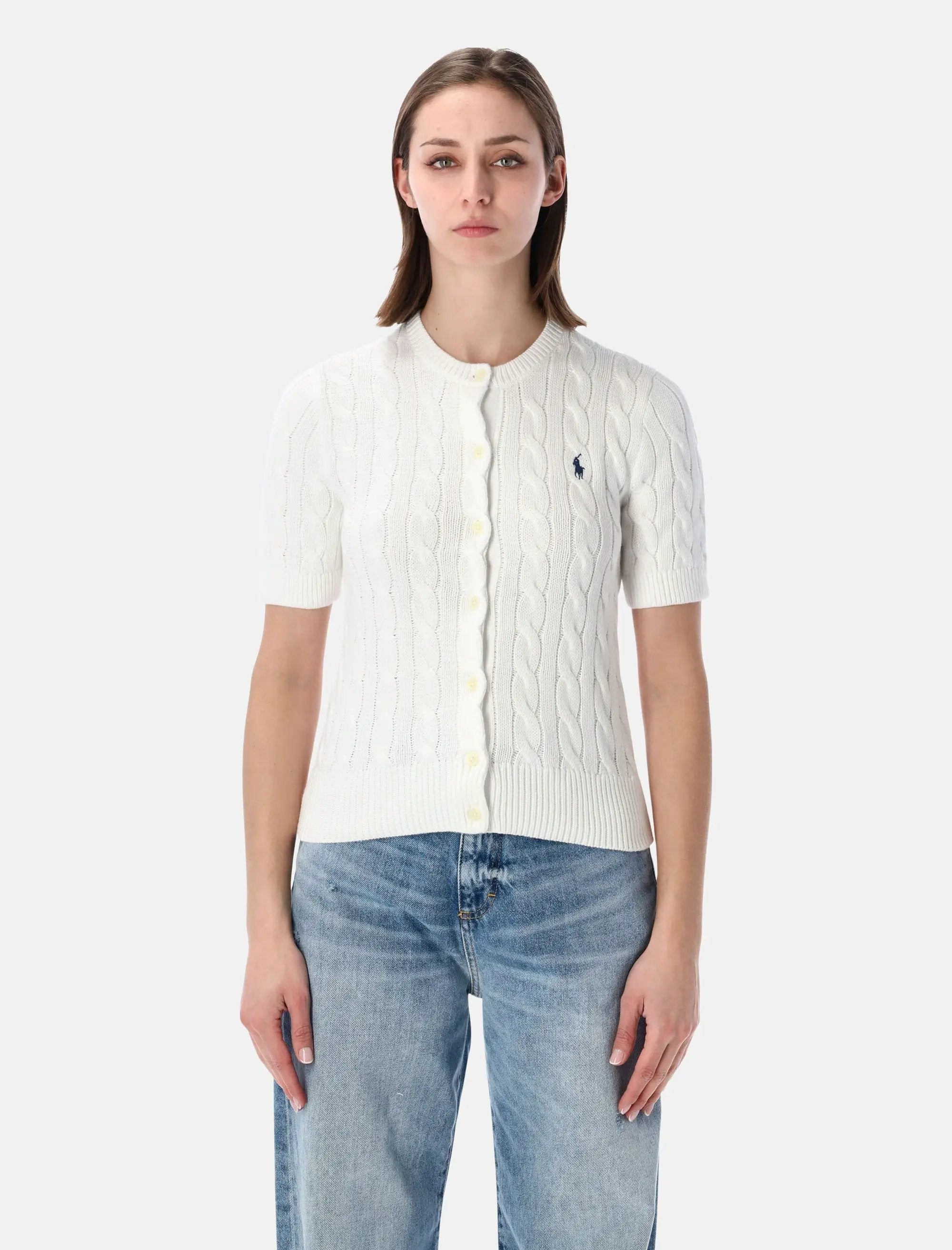 Polo Ralph Lauren cable-knit cotton cardigan