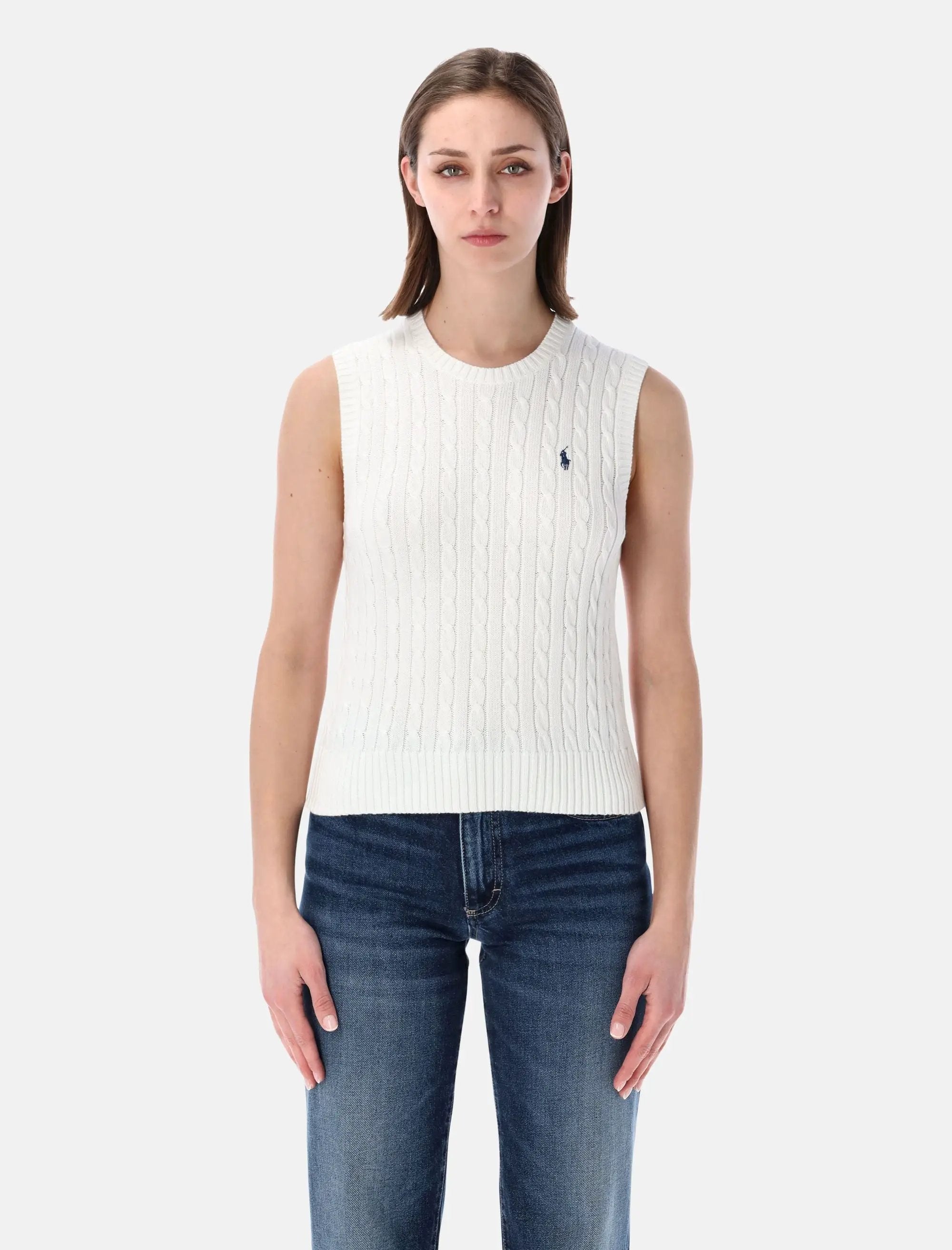 Polo Ralph Lauren cable knit sleeveless sweater