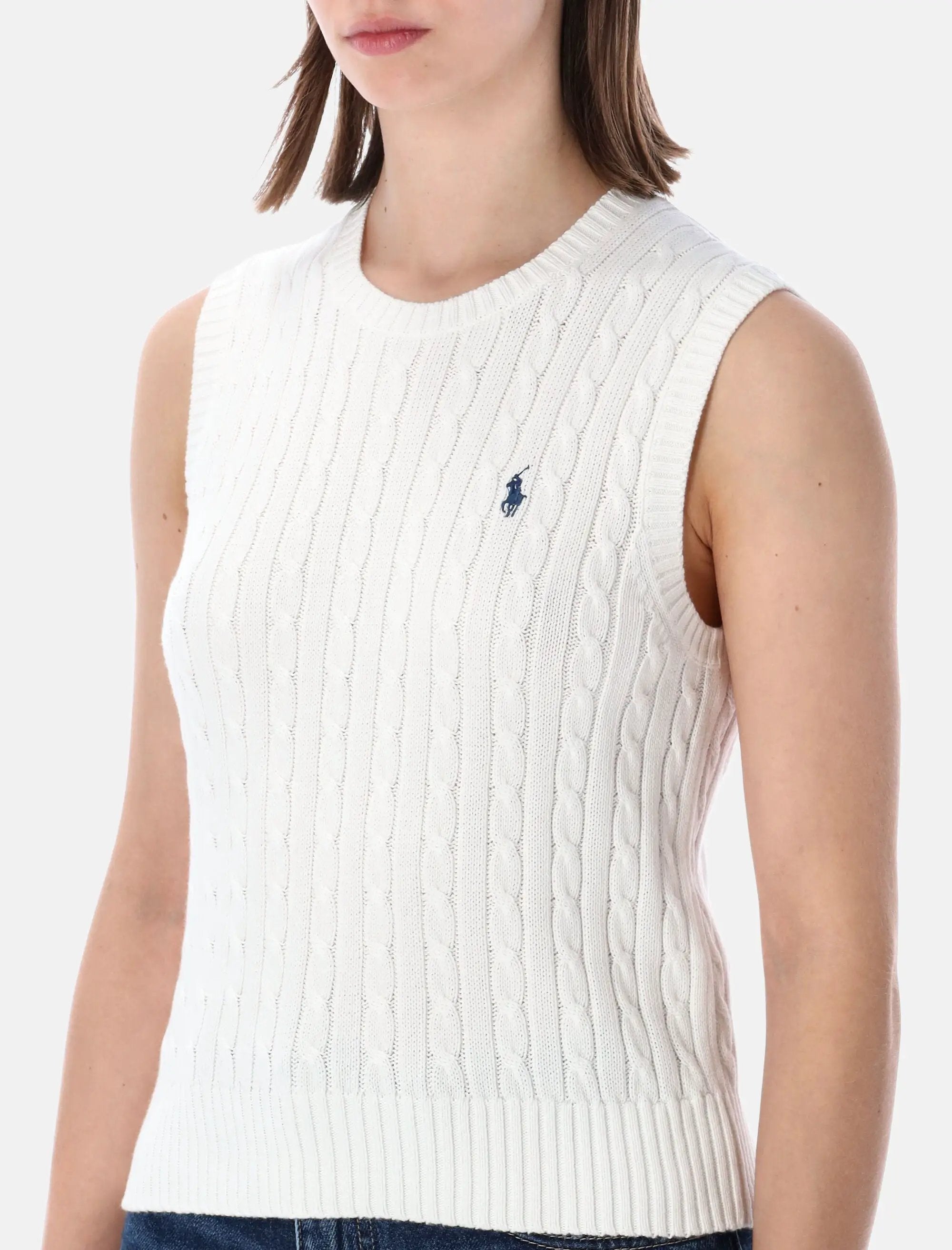 Polo Ralph Lauren cable knit sleeveless sweater