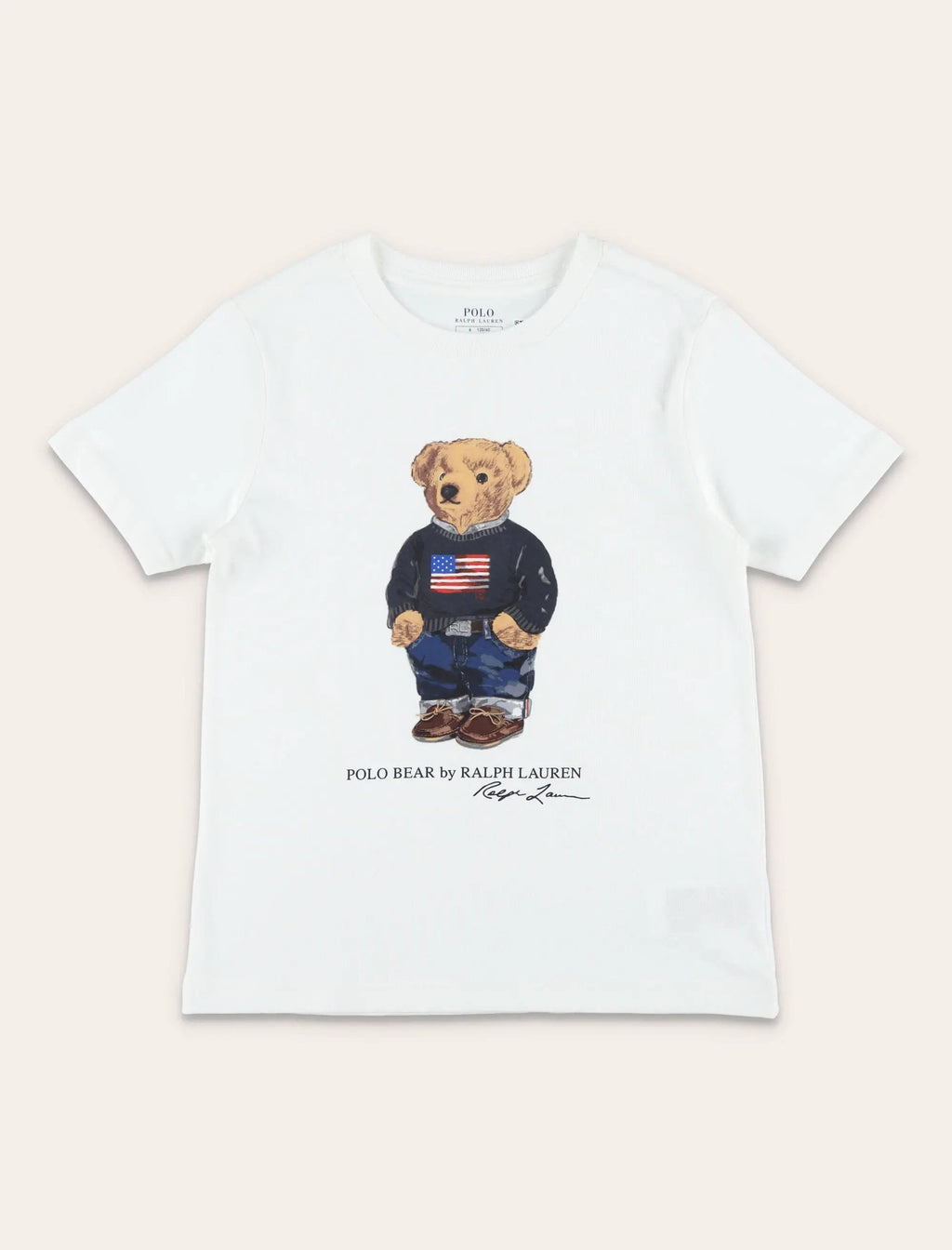 Polo Ralph Lauren boy's Polo Bear white cotton T-shirt
