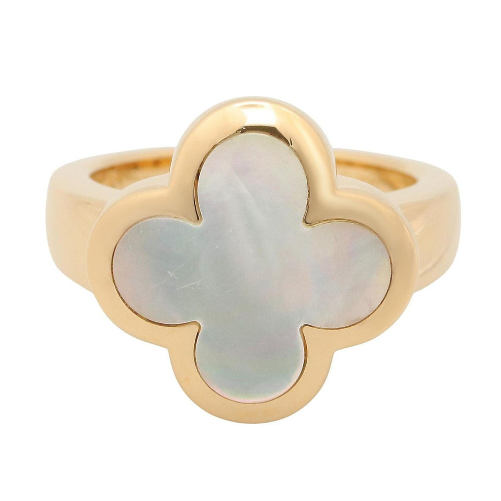 Alhambra Ring 18K Yellow Gold and Mother of Pearl