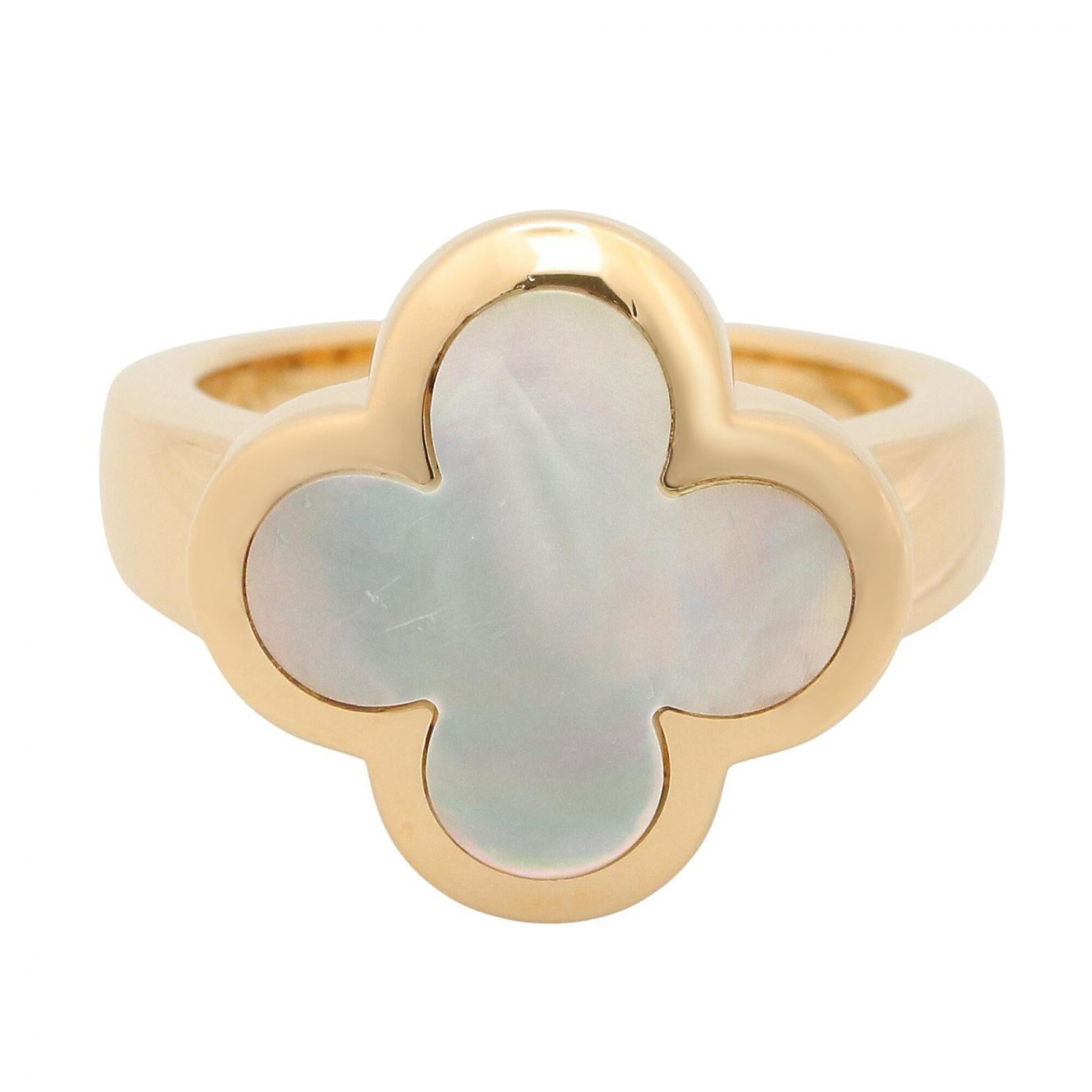 Alhambra Ring 18K Yellow Gold and Mother of Pearl