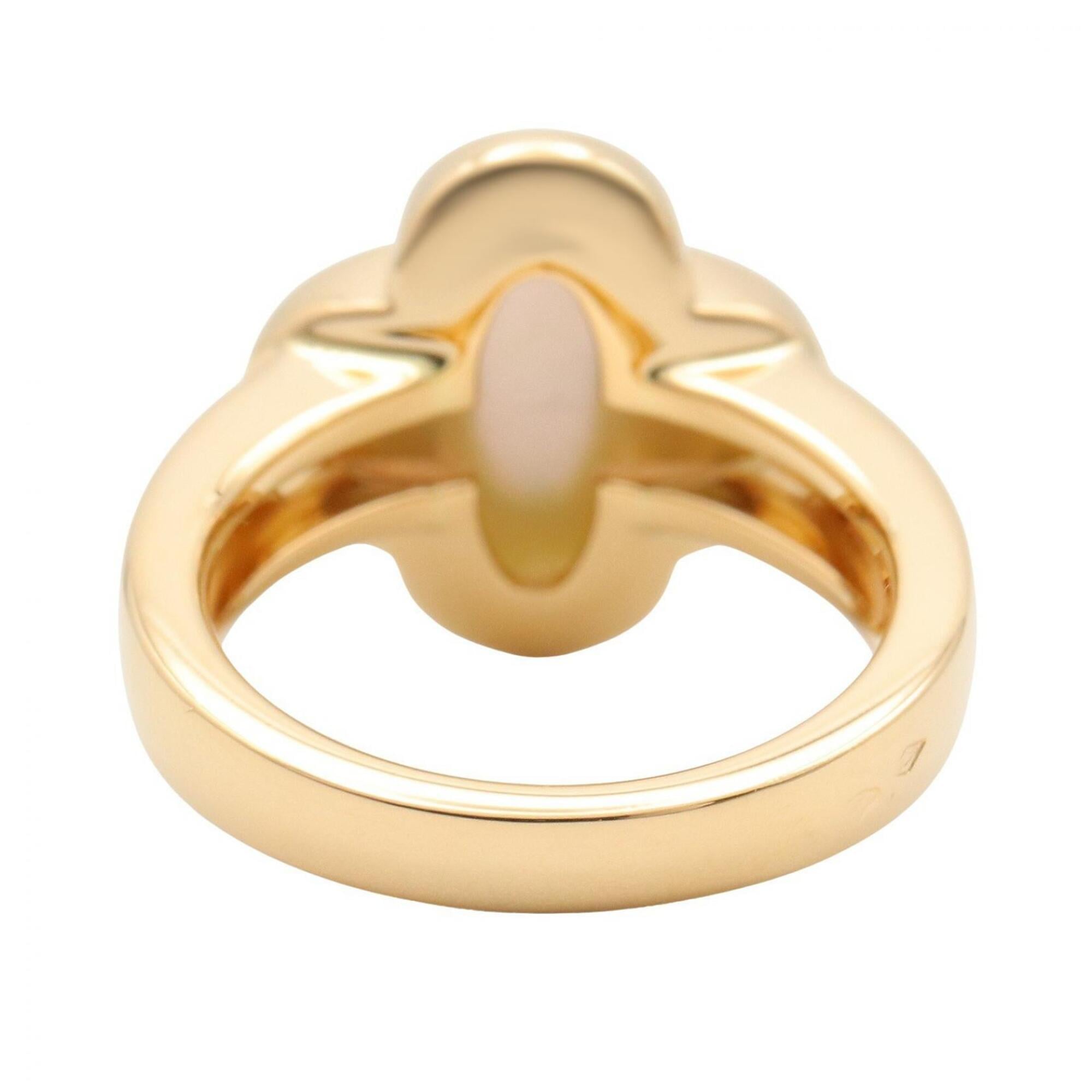 Alhambra Ring 18K Yellow Gold and Mother of Pearl