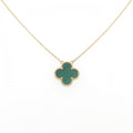 Vintage Alhambra Pendant Necklace 18K Yellow Gold