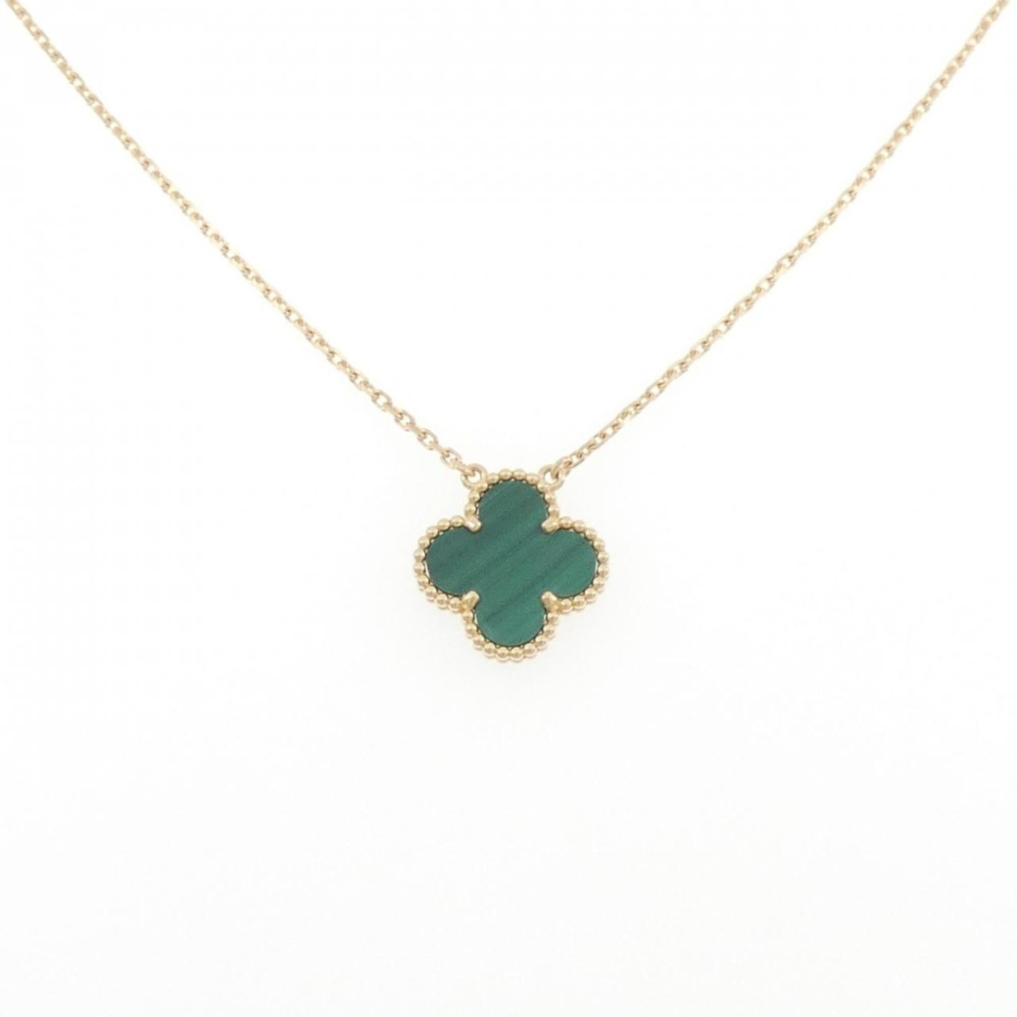 Vintage Alhambra Pendant Necklace 18K Yellow Gold