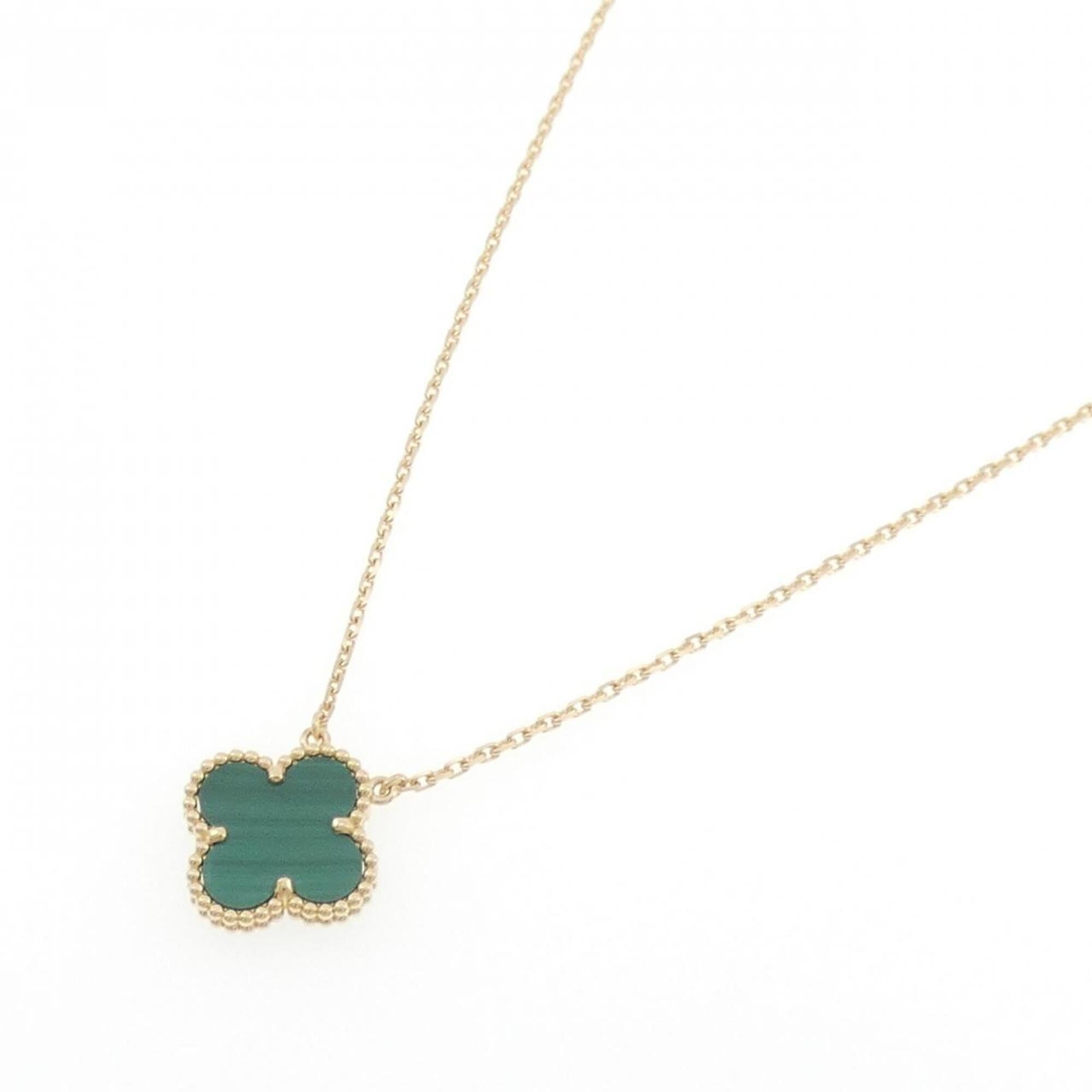 Vintage Alhambra Pendant Necklace 18K Yellow Gold