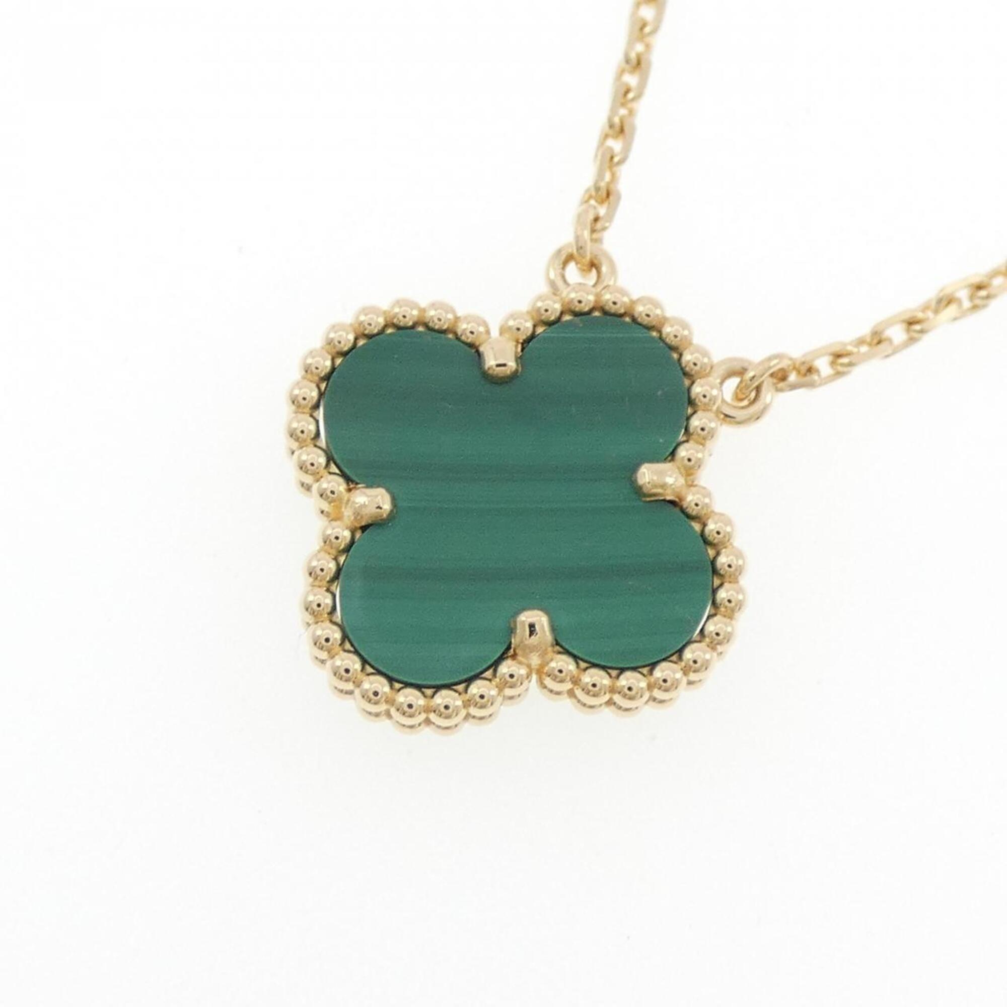Vintage Alhambra Pendant Necklace 18K Yellow Gold