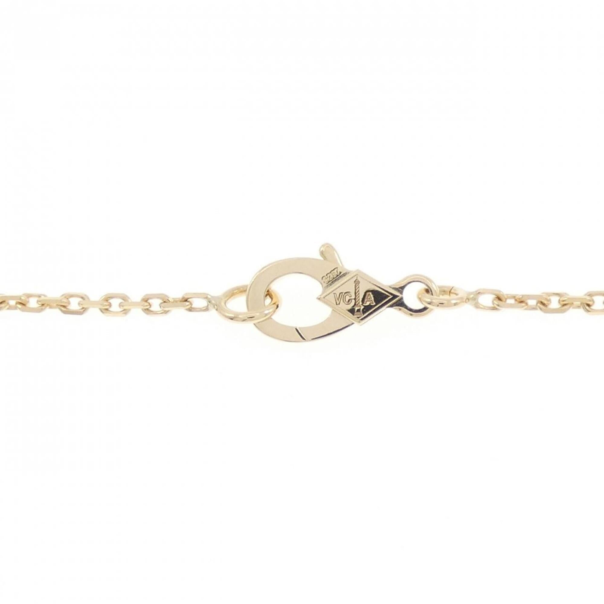 Vintage Alhambra Pendant Necklace 18K Yellow Gold