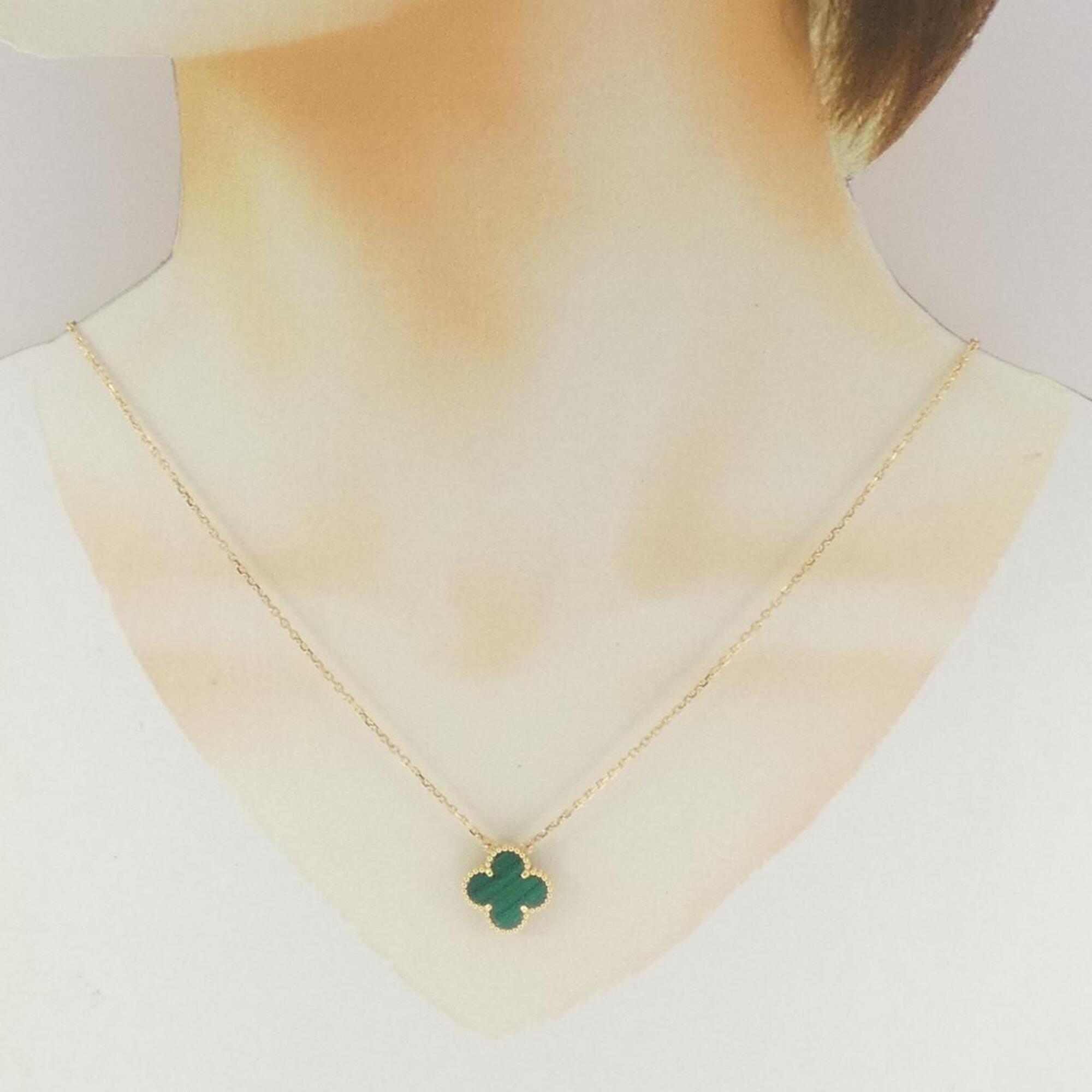 Vintage Alhambra Pendant Necklace 18K Yellow Gold