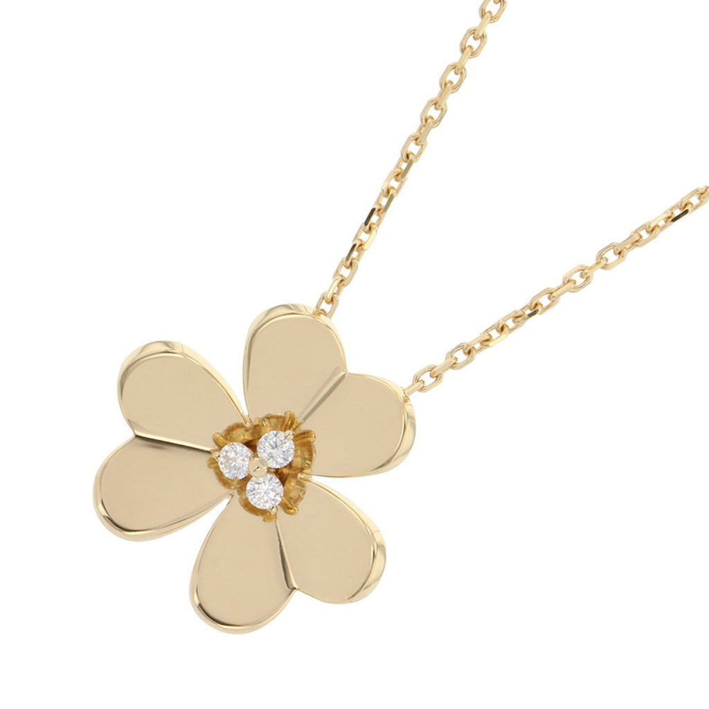 Pendant Necklace 18K Yellow Gold Large with Diamond