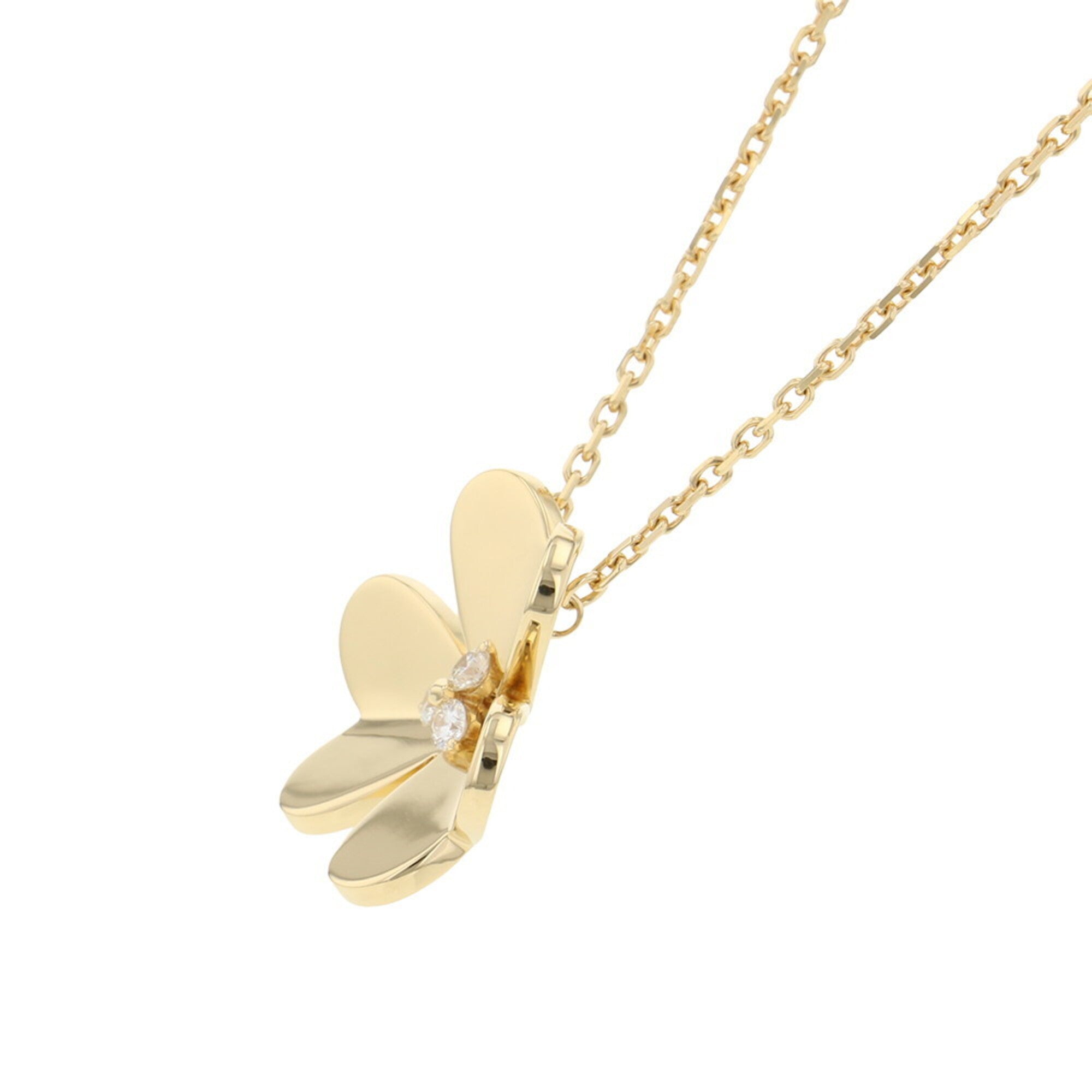 Pendant Necklace 18K Yellow Gold Large with Diamond