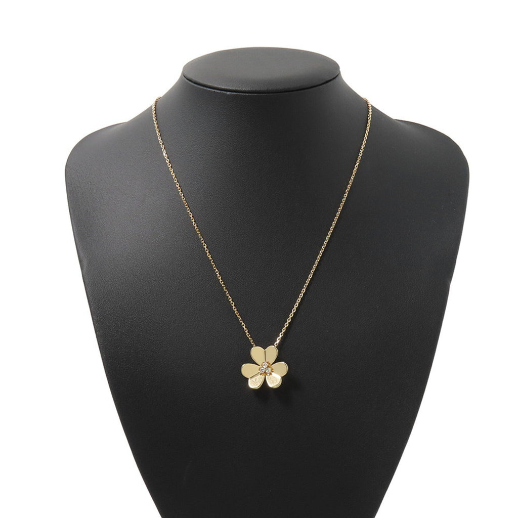 Pendant Necklace 18K Yellow Gold Large with Diamond