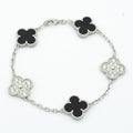 Van Cleef & Arpels CLOVER BRACELET 5 MOTIF ONYXS DIAMOND