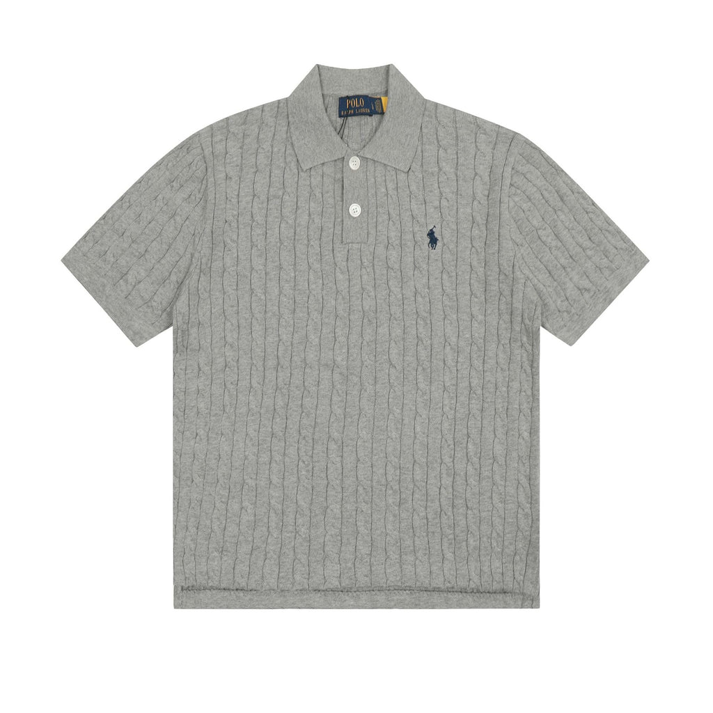 Ralph Lauren Knitted sweaters Ralph Lauren Knitted Short Sleeved Shirt POLO Lapel Knitted Short Sleeve Small Twist Lapel T-Shirt