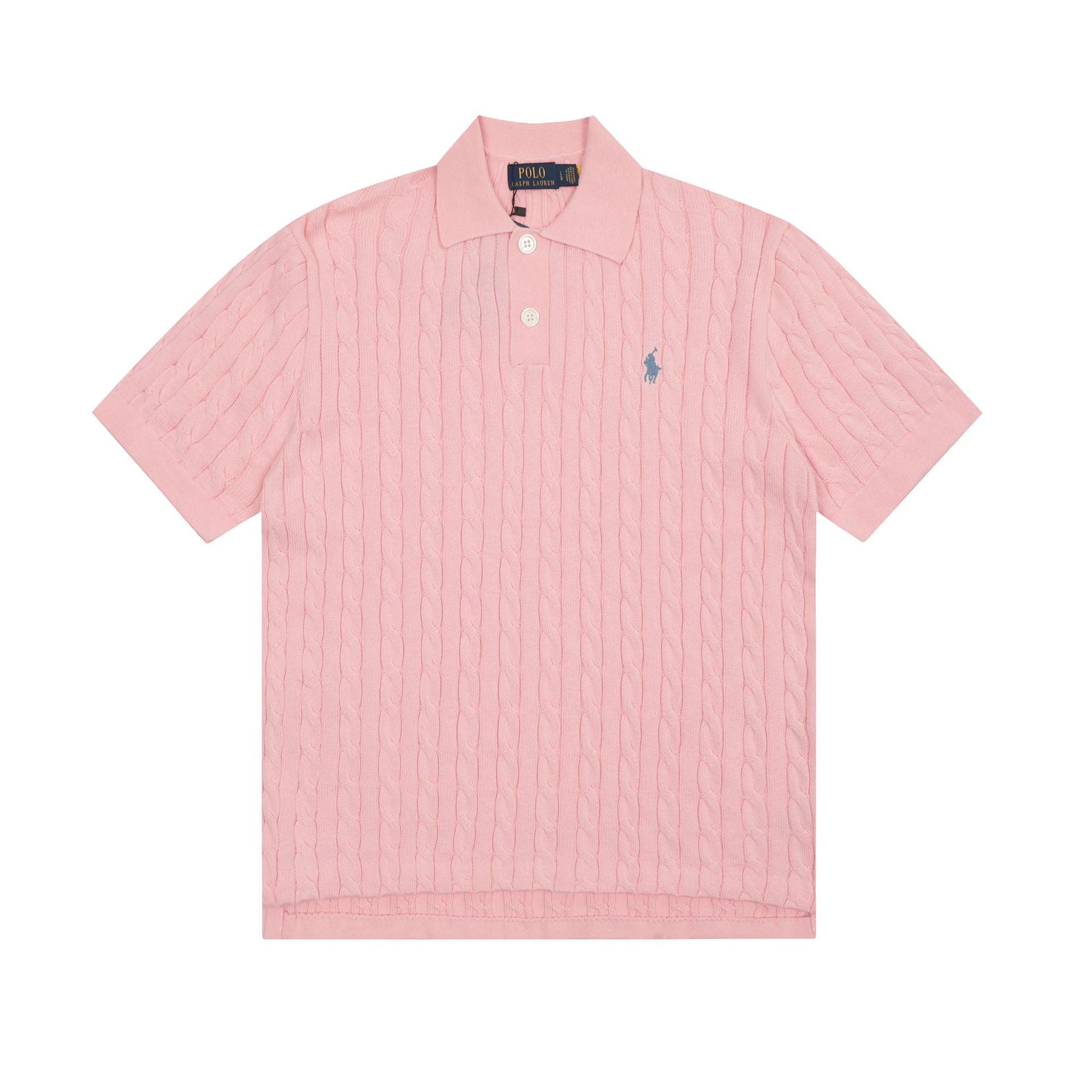 Ralph Lauren Knitted sweaters Ralph Lauren Knitted Short Sleeved Shirt POLO Lapel Knitted Short Sleeve Small Twist Lapel T-Shirt