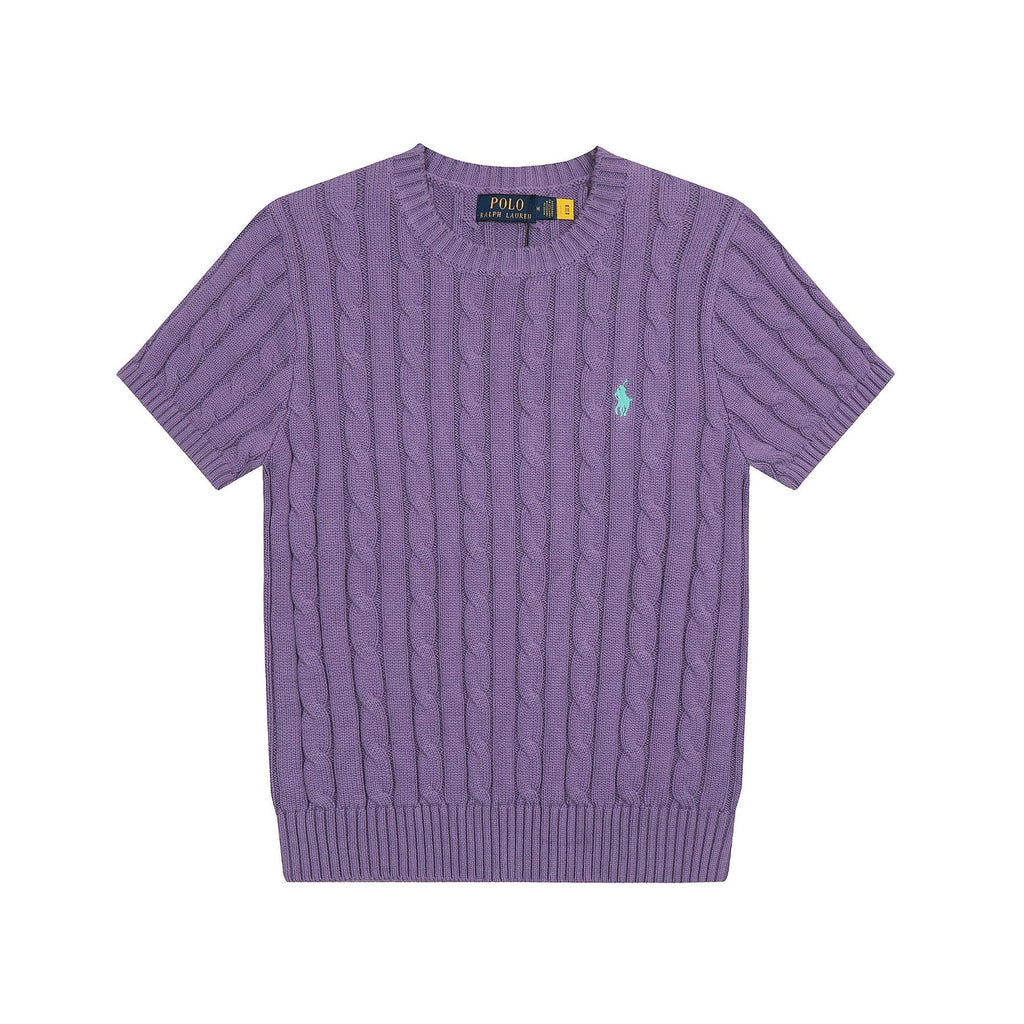 Ralph Lauren Knitted sweaters Ralph Lauren Knitted Short Sleeved Shirt Small Standard Twist Knitted Crew Neck Short Sleeve
