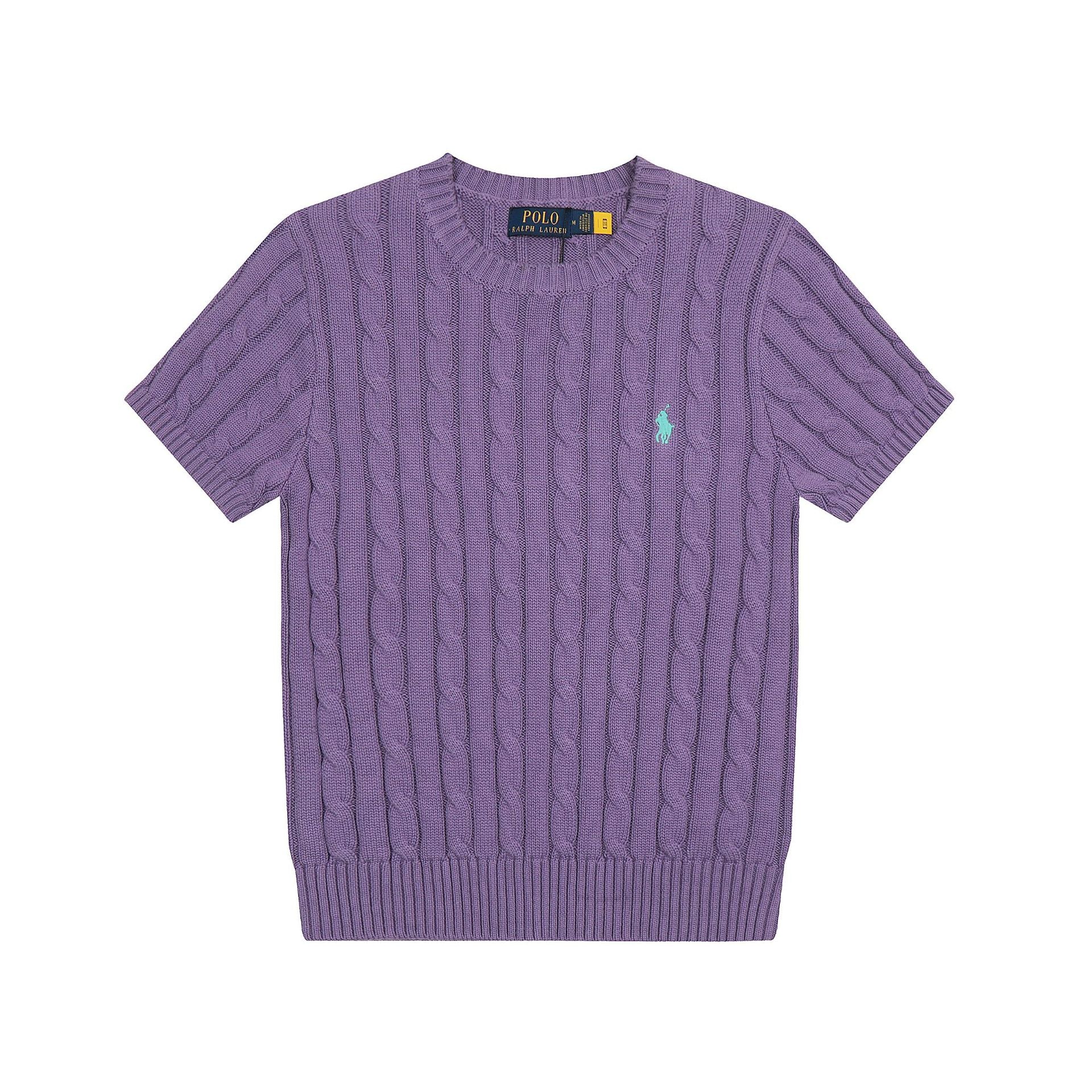 Ralph Lauren Knitted sweaters Ralph Lauren Knitted Short Sleeved Shirt Small Standard Twist Knitted Crew Neck Short Sleeve