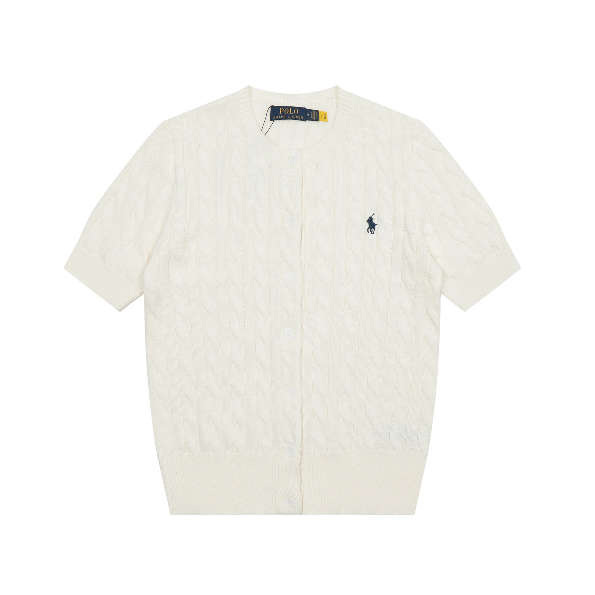 Ralph Lauren Knitted sweaters Ralph Lauren Knitted Short Sleeved Shirt RL Ralph Pony Standard POLO Short Sleeve Knitted Sweater Cardigan T-Shirt