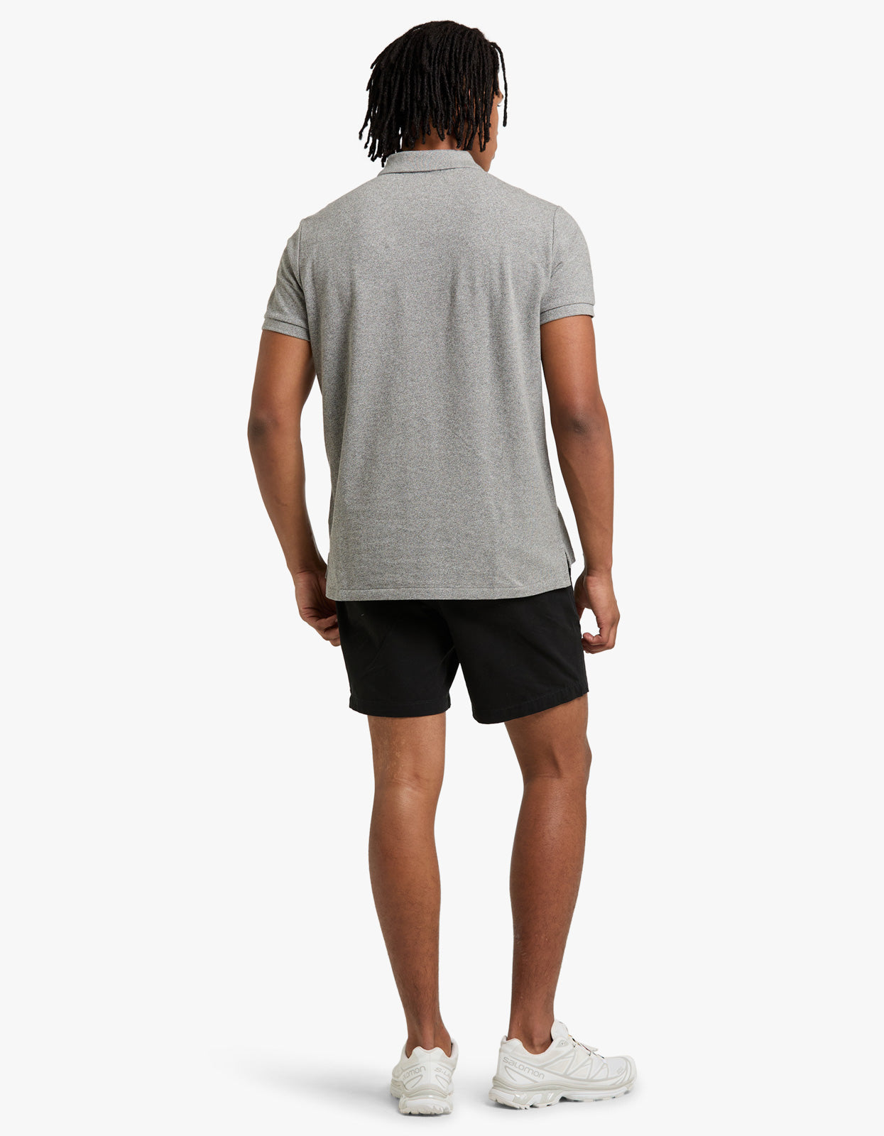 Custom Slim Fit Mesh S/S Polo Shirt - Canterbury Heather