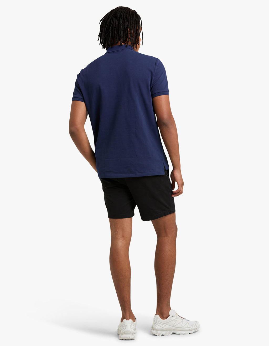 Custom Slim Fit Mesh S/S Polo Shirt - Newport Navy/C3870