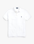 Custom Slim Fit Mesh S/S Polo Shirt - White
