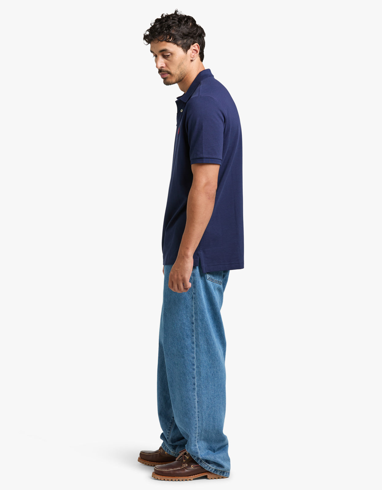 Classic Fit Mesh S/S Polo Shirt - Newport Navy